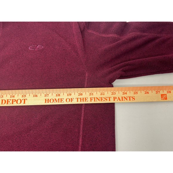 C9 by Champion 1/4 Zip Sweater Mens Large L Maroon Fleece Long Sleeve EUC - Picture 12 of 15